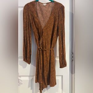 Billabong Animal Print Wrap Dress